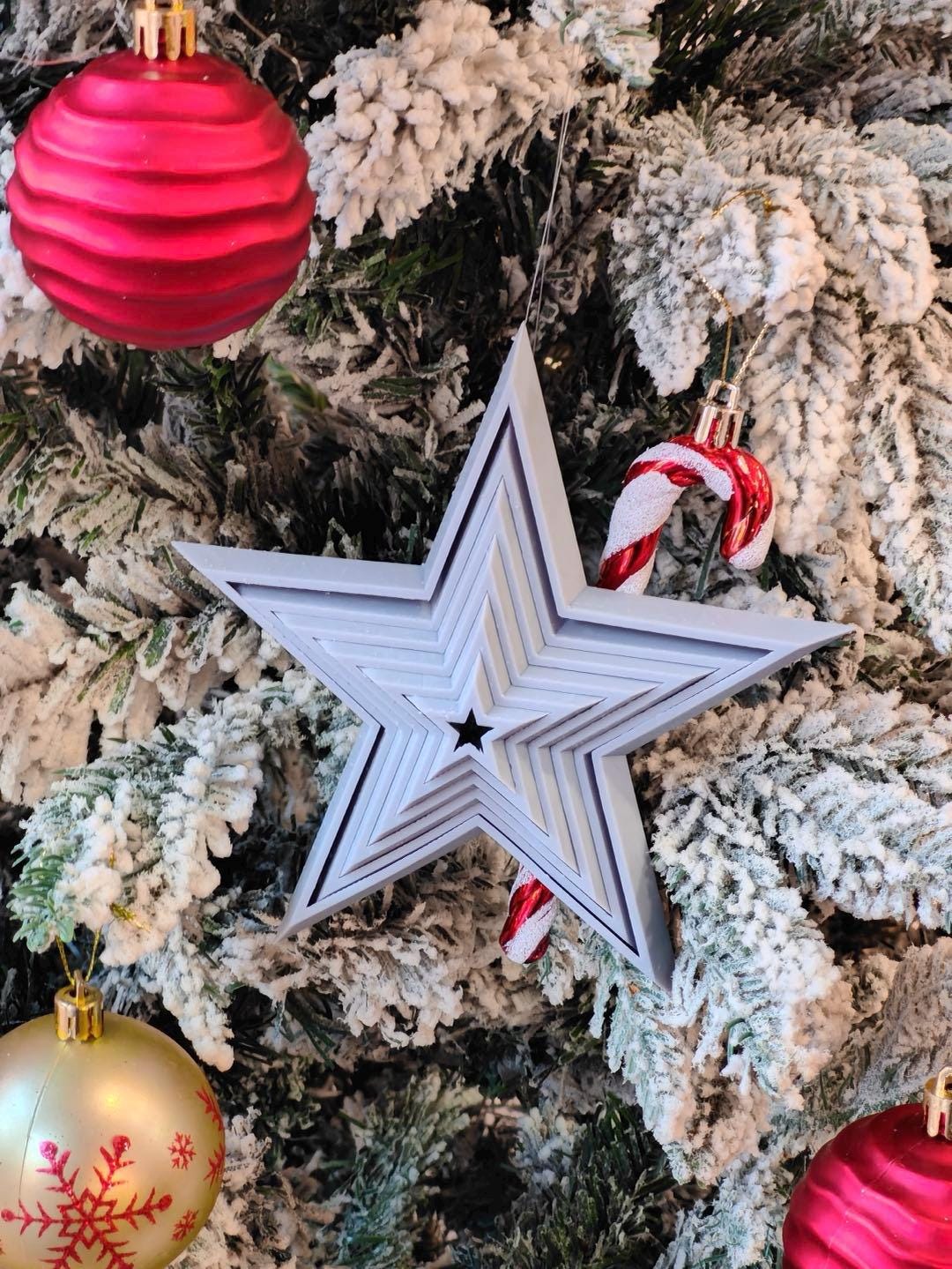 Ornements à Suspendre Pour Sapin De Noël, Alliage Impression