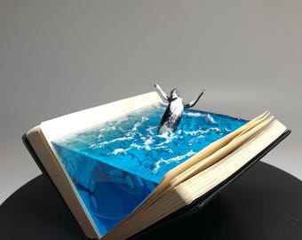 Humpback Whale Epoxy Resin Ornaments,Marine Table Ornament,Ocean Home Decor,Handmade Gifts for Him,Birthday Gifts,Whale Halloween Decoration