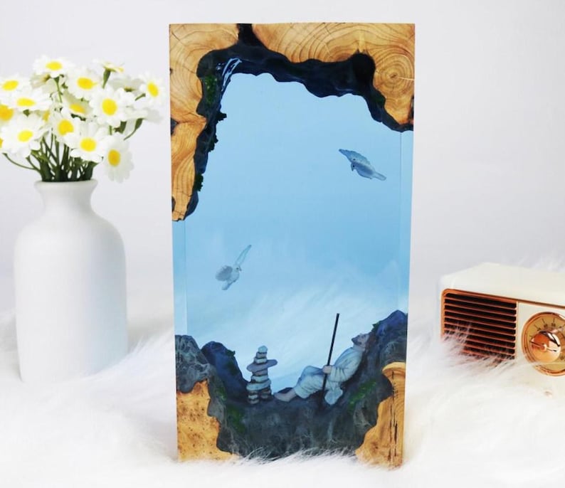 Jesus Night Lamp, Christmas Resin Light, Easter Gift,Christmas Day Gift, Christmas Night Light Gift for Friend,Big Jesus Resin Lamp for Him image 10
