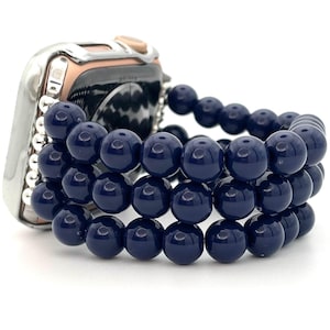 Navy Blue Watch Band Compatible with Apple Watch