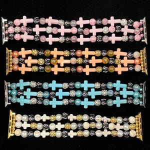 Religious Watch Band Compatible with Apple Watch with Custom Sizing & Multiple Colors Available.
