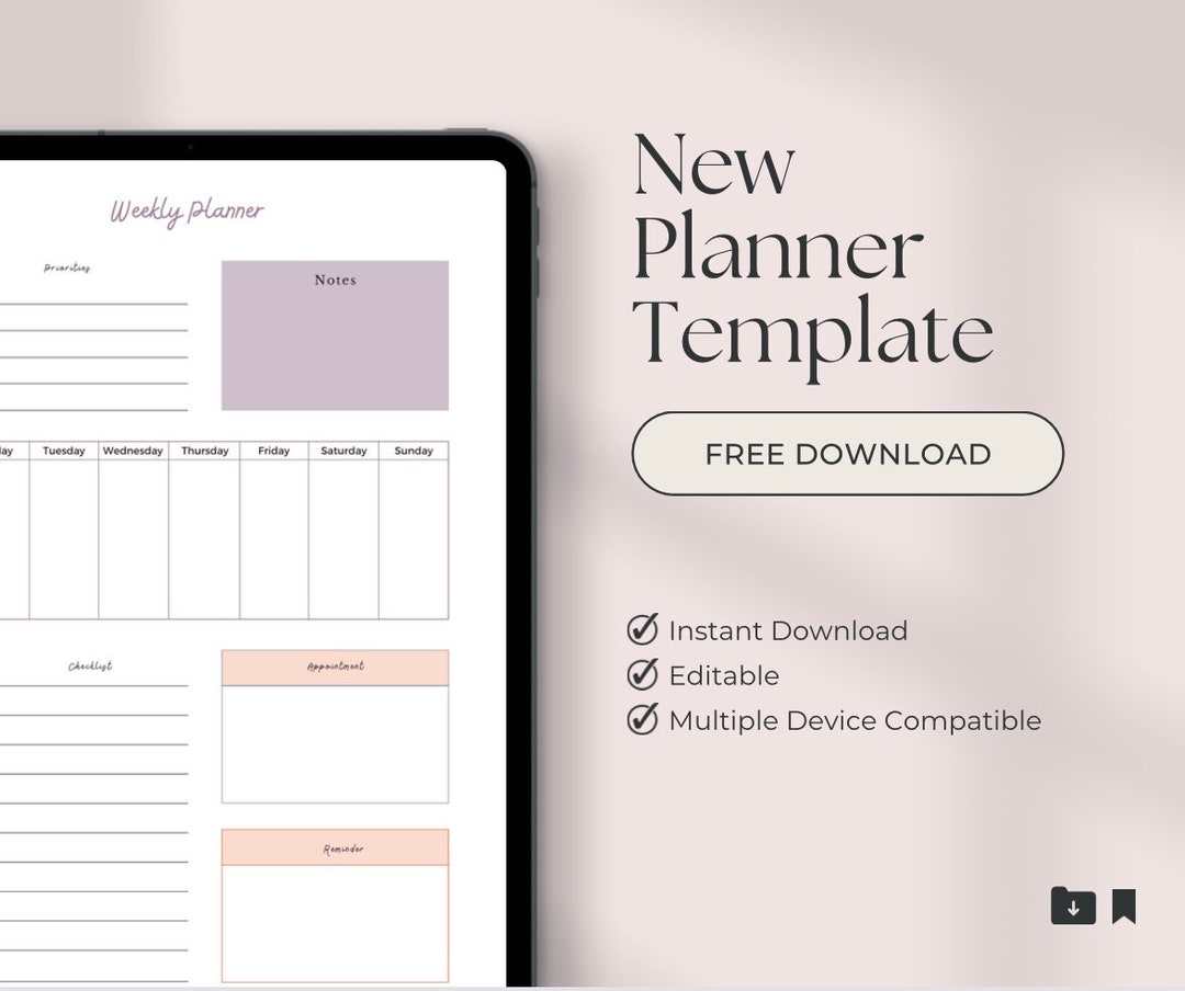 2023 Digital Planner Digital Planner Notes Planner iPad Etsy
