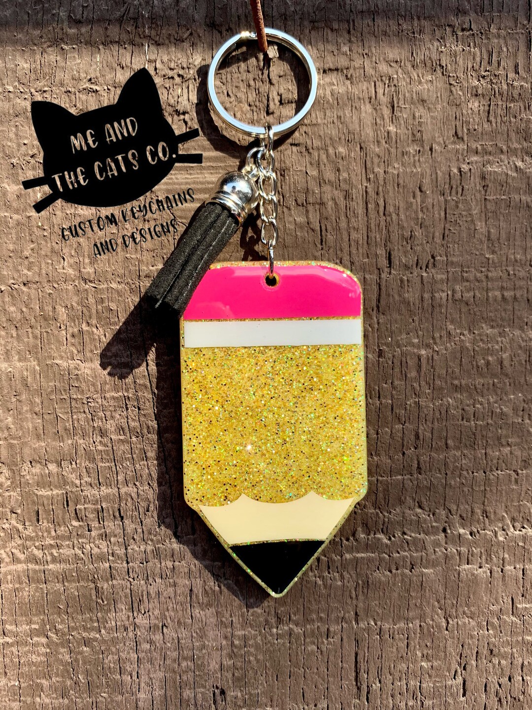 Teacher Keychain Teacher Gift Pencil Keychain Bible Quote Etsy
