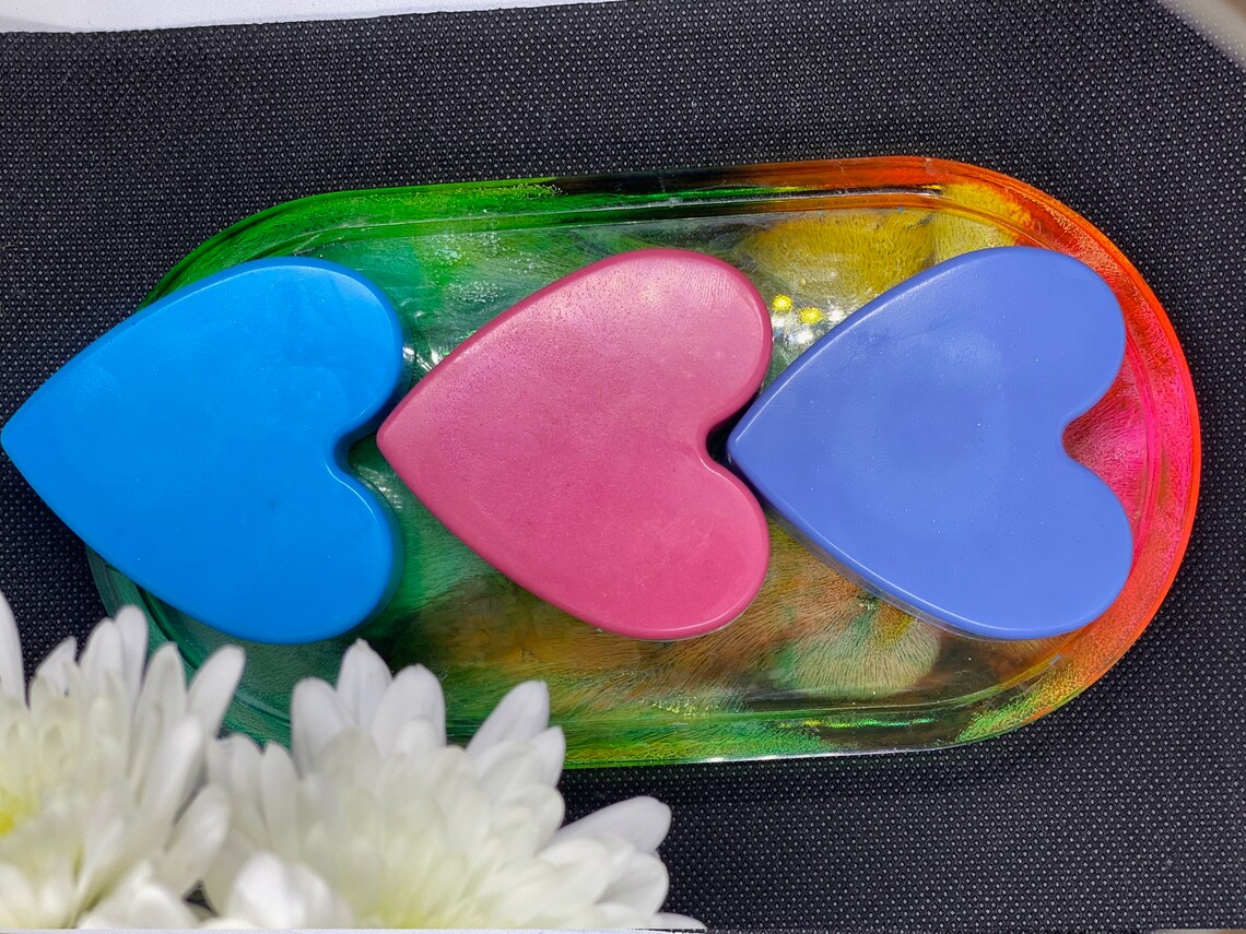 Natural Heart Shape Soaps Handmade Natural Clear Scent SLS Etsy