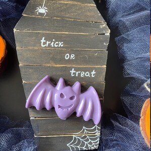 Halloween Bat Soap Natural Clear or Scented SLS FREE Handmade Halloween Wash Bar UK image 2