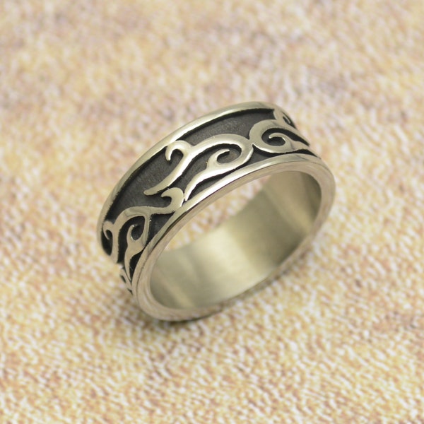 Ring keltisch Edelstahl celtic Tribal Damen Herren