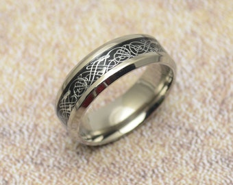 Titan Ring Drache Celtic keltisch Tribal Drachenring Damen Herren Schmuck