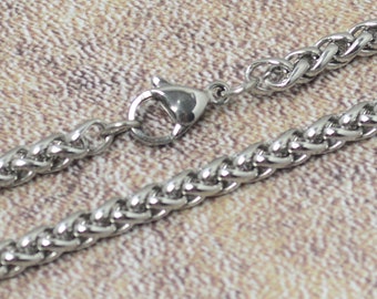 Halskette Kette Halsband Edelstahl 60 cm Damenkette Herrenkette