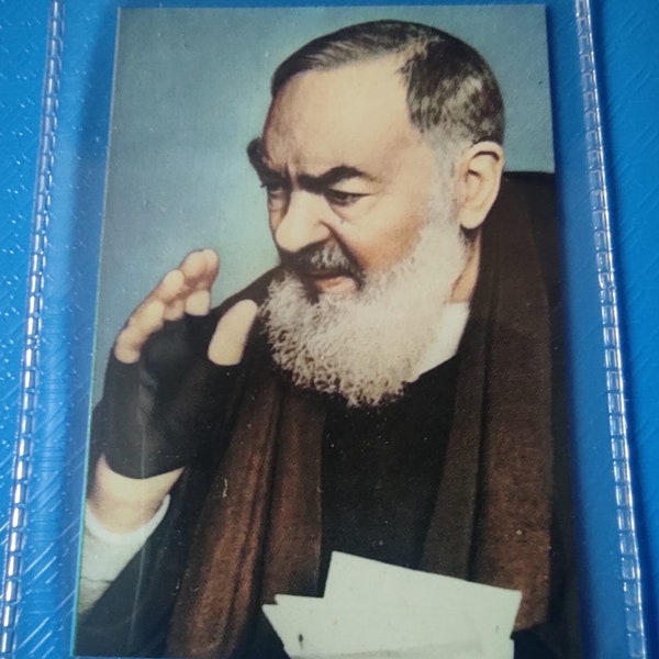 Padre Pio Relic ex indumentis - vintage- blessed - strong protection -