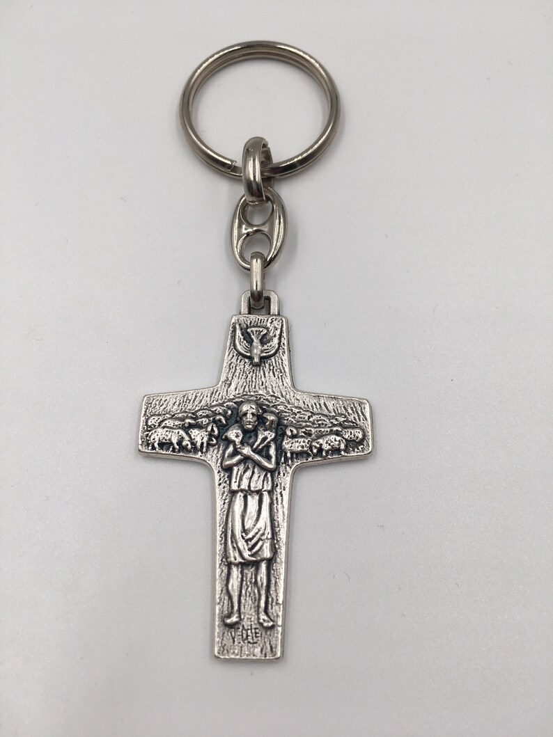 Key Ring Pope Francis Pectoral Cross 5005 Blessed By Pope-Ref Crucifix