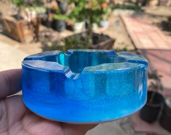 青い花の灰皿 - Etsy 日本