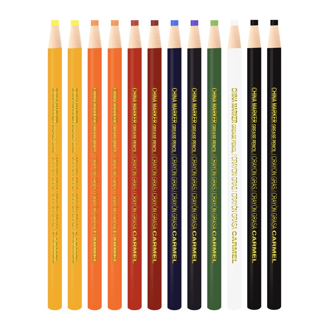 Carmel Paint Crayon Pack of 12, Solid Paint Marker, Oil Paint Marker Stick,  Multi-surface Crayon 