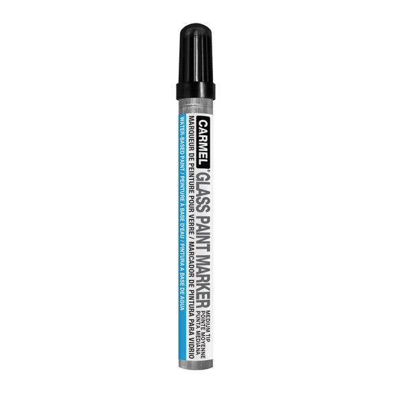 Carmel Glass Paint Marker Medium-tip, Removable Window Marker, Washable Glass  Marker for Marking Glass, Whiteboard, Non-porous Menu Board. 