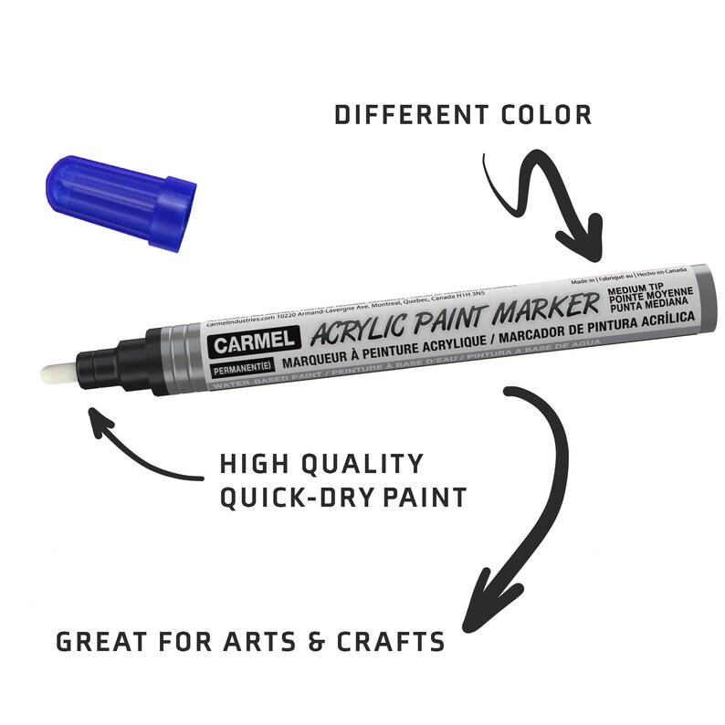 Carmel Acrylic Paint Marker Medium Tip, Permanent Waterbased Paint Etsy