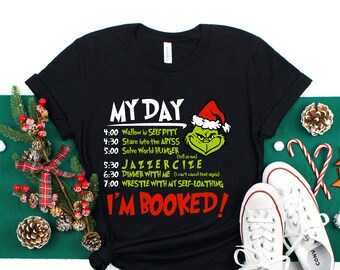 grinch schedule sweatshirt