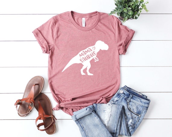 MamaSaurus Shirt Dinosaur Mom Shirt Mama Dinosaur Shirt | Etsy