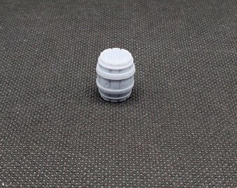 Barrel | Scatter | Props | 3D Printed | Unpainted | Unprimed