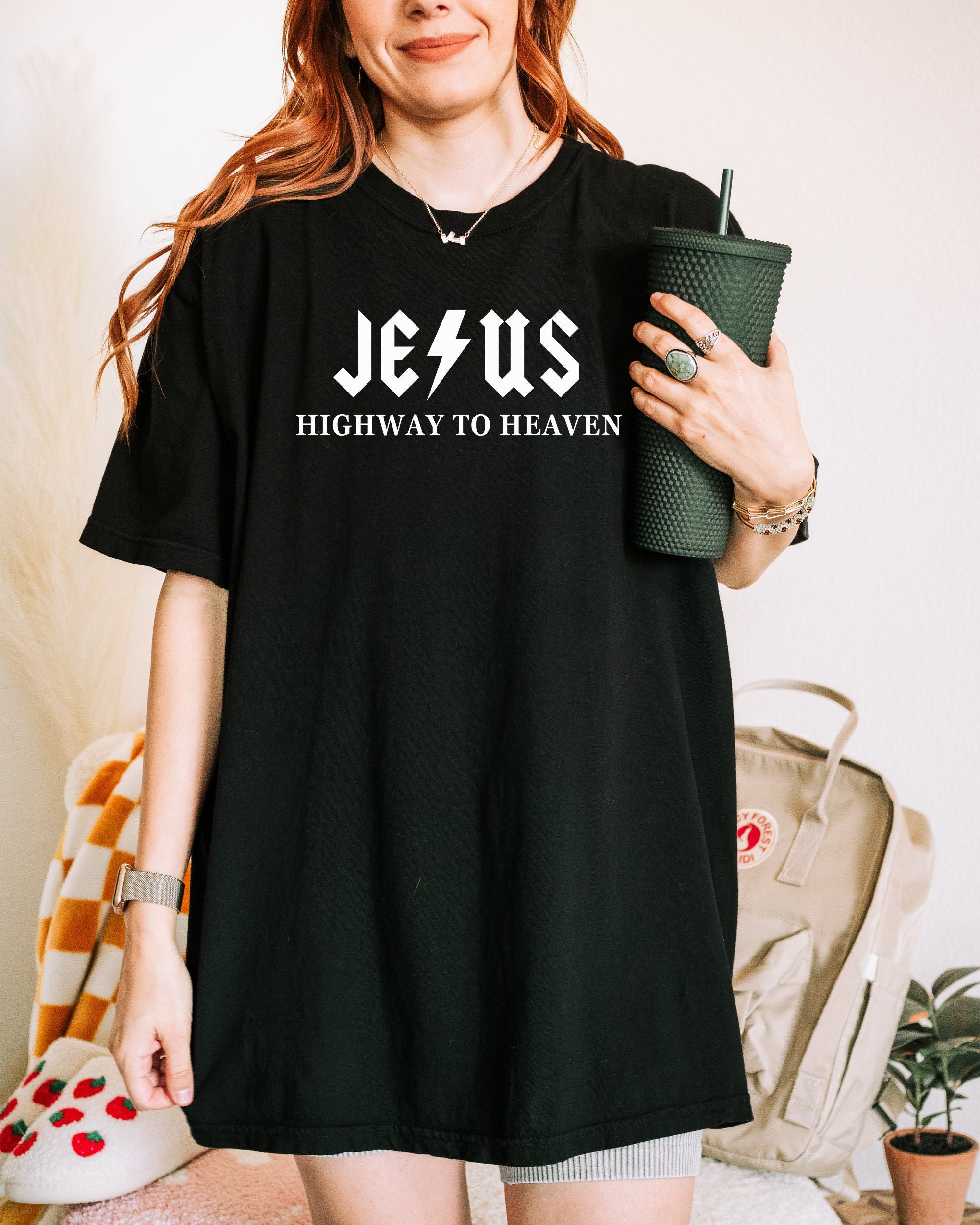 Comfortcolours® Jesus Highway to Heaven Unisex T-shirt - Etsy