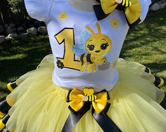 Little Bee Birthday Tutu