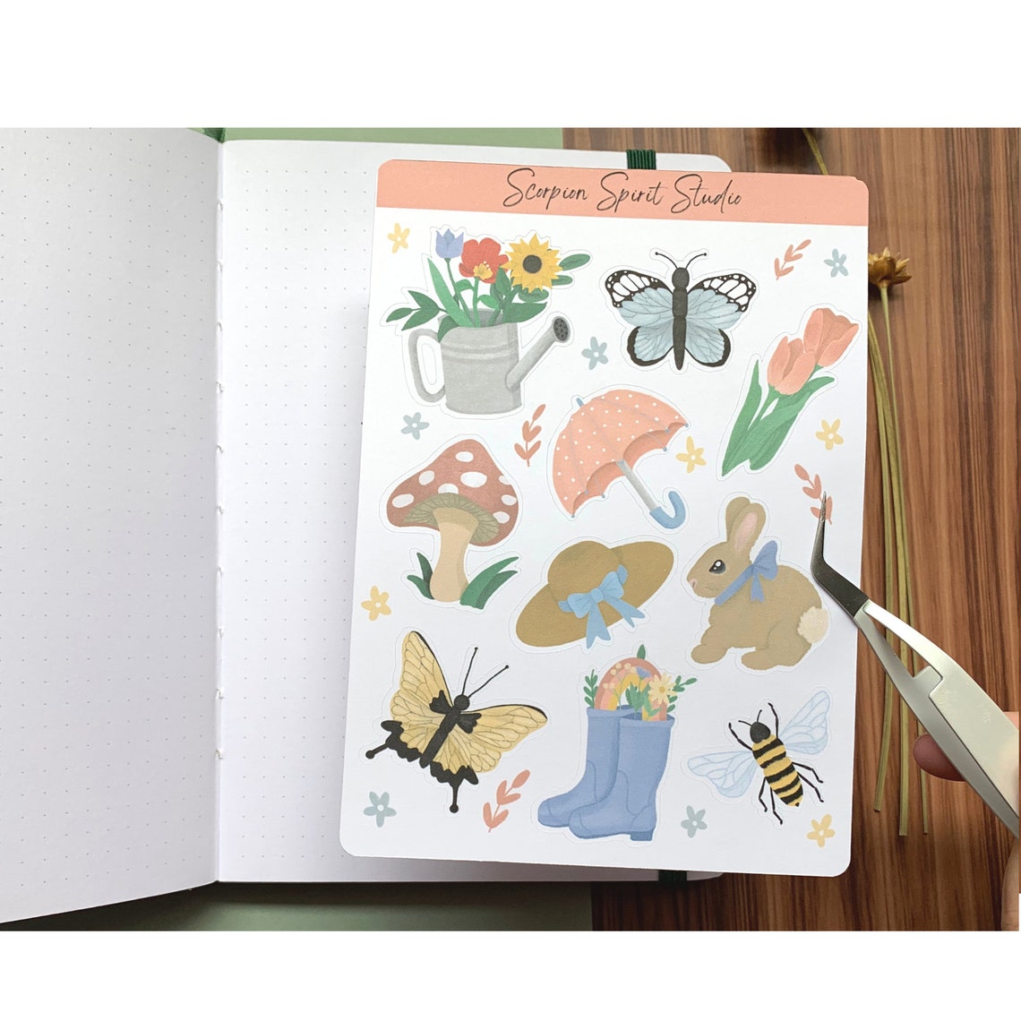 Spring Time Sticker Sheet Bulletjournal Stickers, Journaling Stickers ...