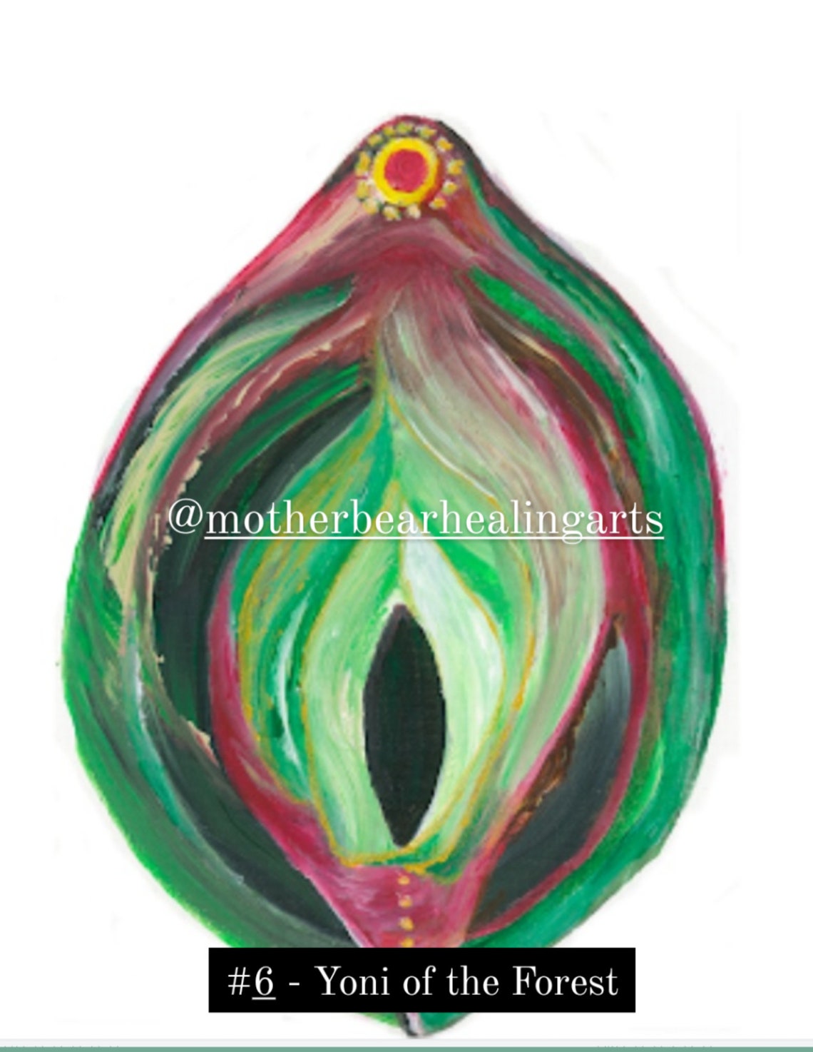 Yoni Prints of Acrylic Art 8x10 Healing Sensual Nature Etsy