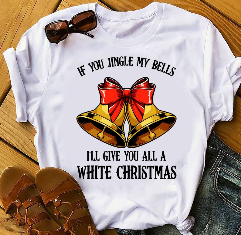 If You Jingle My Bells Funny Merry Christmas Message Quotes | Etsy