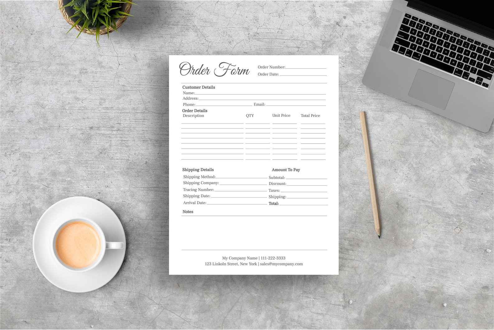 order form editable template craft business order form etsy