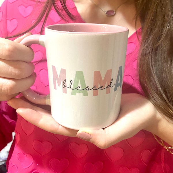Blessed Mama Mug, Gift for Mom, Mama Mug, Christian Coffee Mug, Gift for Her, Mother’s Day Gift, Faith Mug, Coffee Mugs