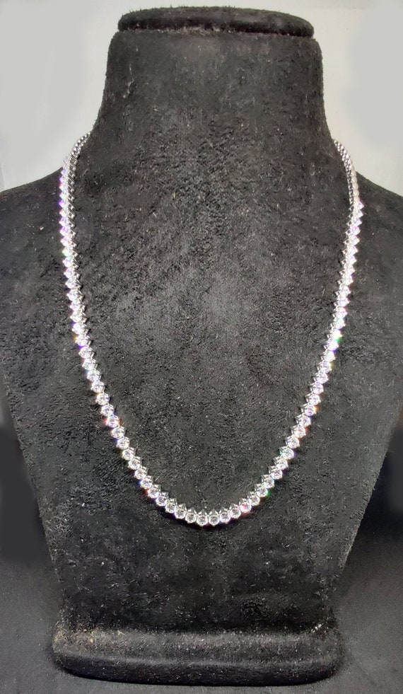 5.00 Carat Diamond Tennis Necklace Single Row Diamond Necklace for Women Shared Prong Necklace Anniversary Gift for Women Etsy Canada