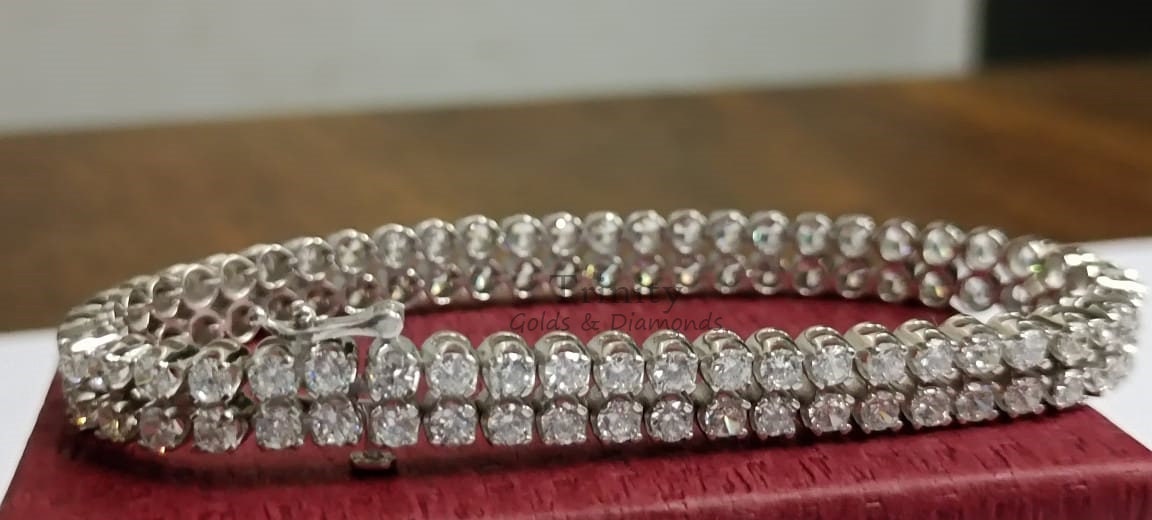 Two row deals tennis bracelet