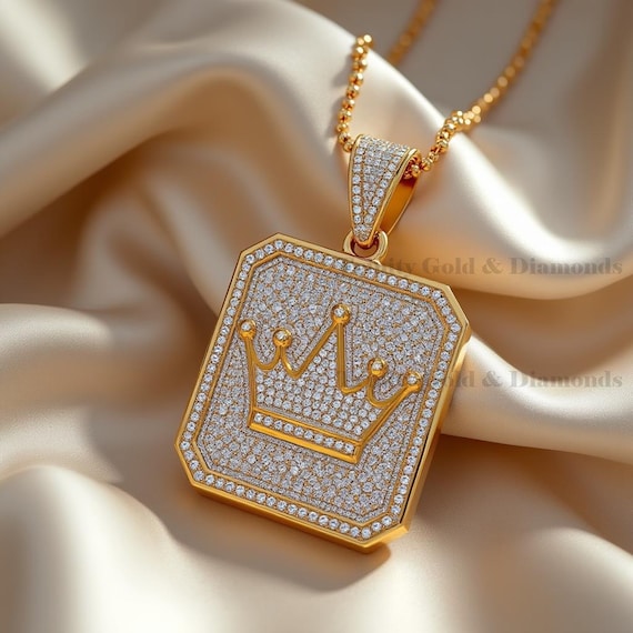 evie & emma Cubic Zirconium Duo Faith Disc with Pavé Pendant Necklace