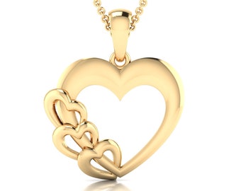 ネックレス・ペンダント Third Movement Big Melting Heart Pendant BMY1113 Third Eye Heart Necklace – Kenda Kist