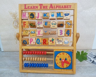 alphabet abacus learning toy