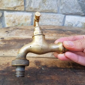 Vintage Water Faucet fountain, Soviet Brass Water Tap, Old Water Valve bath decor, Bathroom accessory, Hygiene means,Sanitary engineering image 2