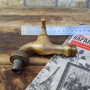 Vintage Water Faucet fountain, Soviet Brass Water Tap, Old Water Valve bath decor, Bathroom accessory, Hygiene means,Sanitary engineering image 8