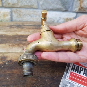 Vintage Water Faucet fountain, Soviet Brass Water Tap, Old Water Valve bath decor, Bathroom accessory, Hygiene means,Sanitary engineering image 3