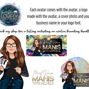 Retrato de logotipo empresarial personalizado, retrato digital de belleza, diseño de logotipo, retrato personalizado, cambio de marca, logotipos de avatar