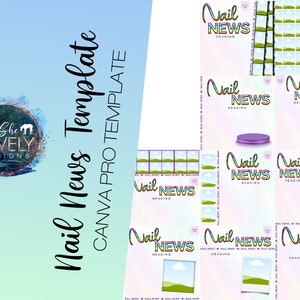 Nail News for social media Canva Template