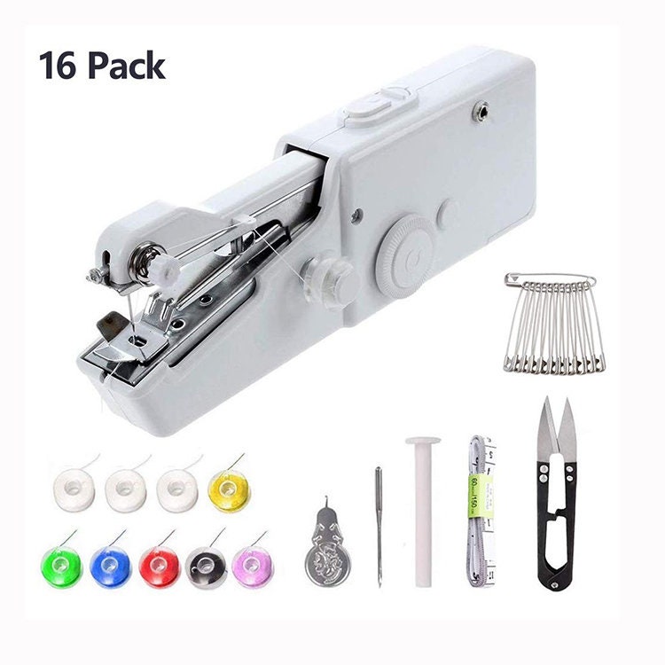 Handy Stitch Bundle Including Handheld Sewing Machine, Spindles