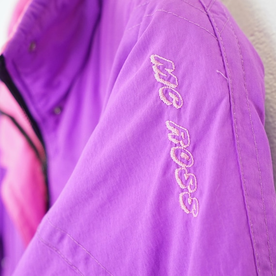 Vintage pink purple Ski Suit size S-M retro 90s o… - image 6