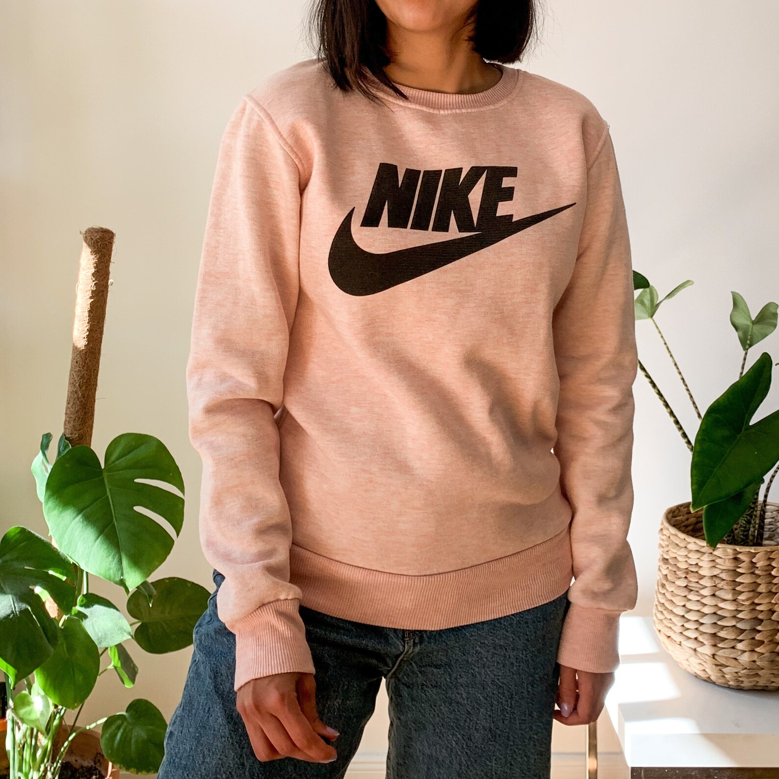 light pink nike sweat suit