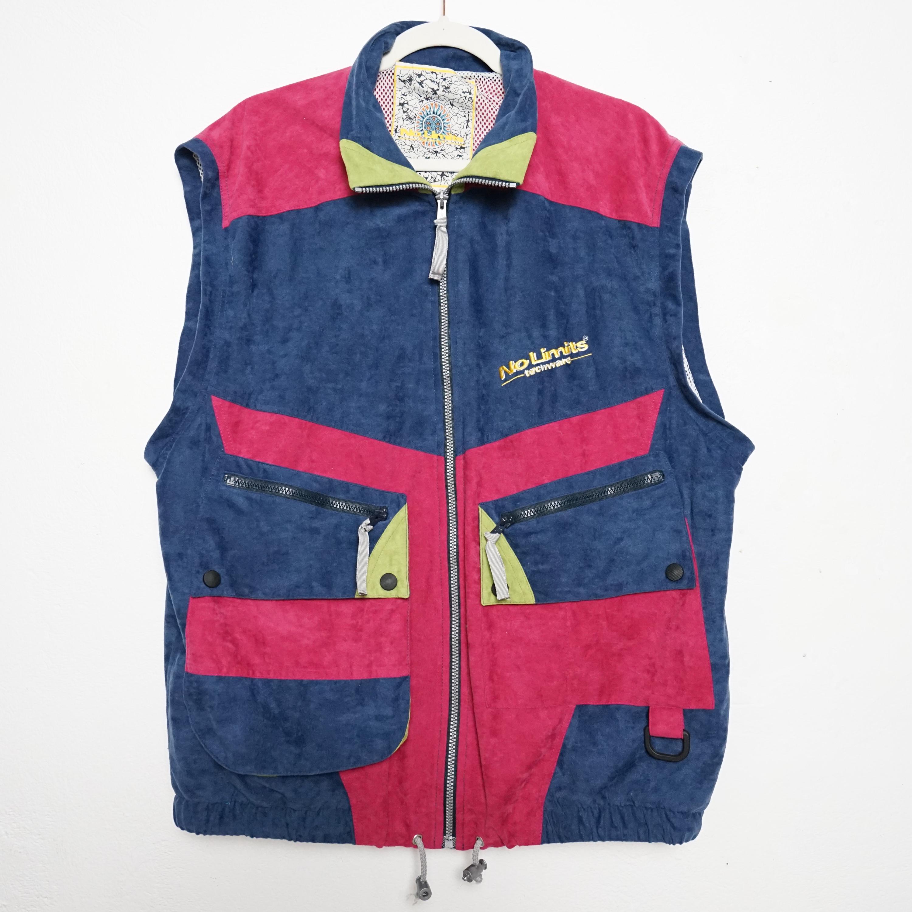 Top Gilet Dégradés De Bleus Vintage 80/90’s