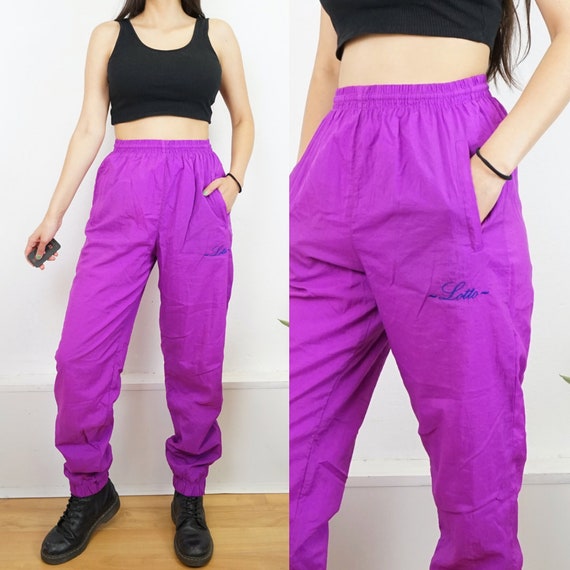 Vintage Lotto Track Pants Size S Retro Shell Pants Jogging Pants 80s 90s Track  Trousers 