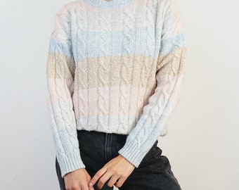 Vintage sweater size S pastel colors sweater wool sweater vintage jumper