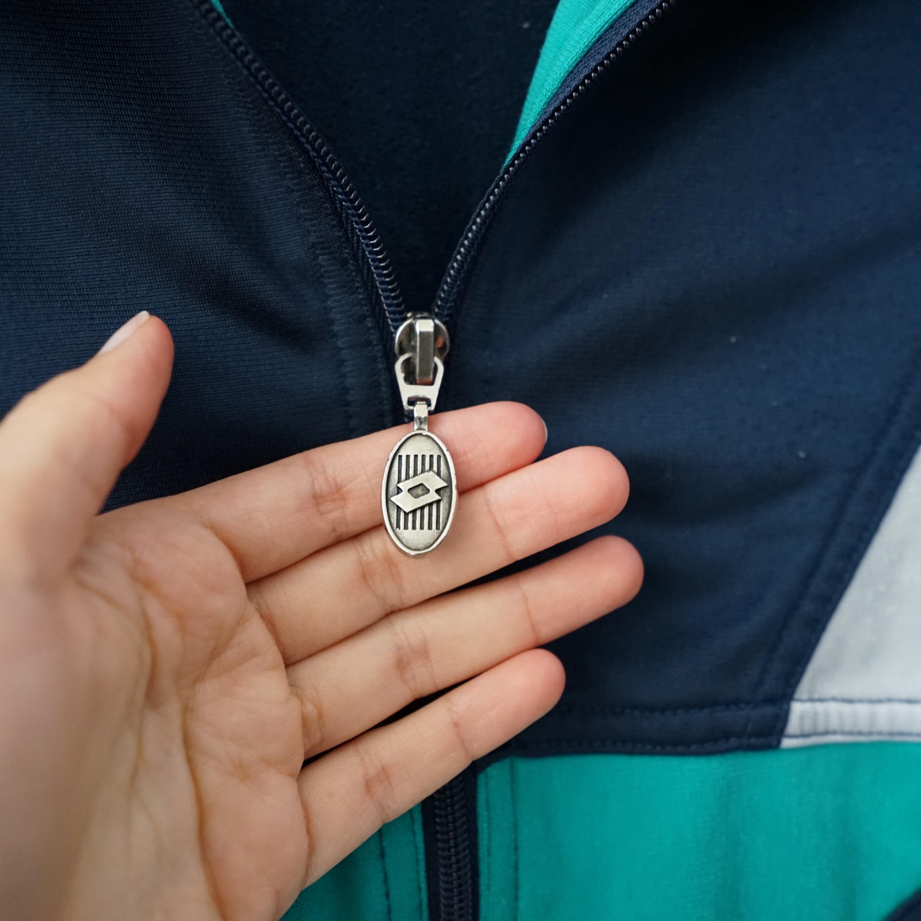 Vintage Lotto Jacket Size L-XL 90s Sport Jacket Colorblock Sport