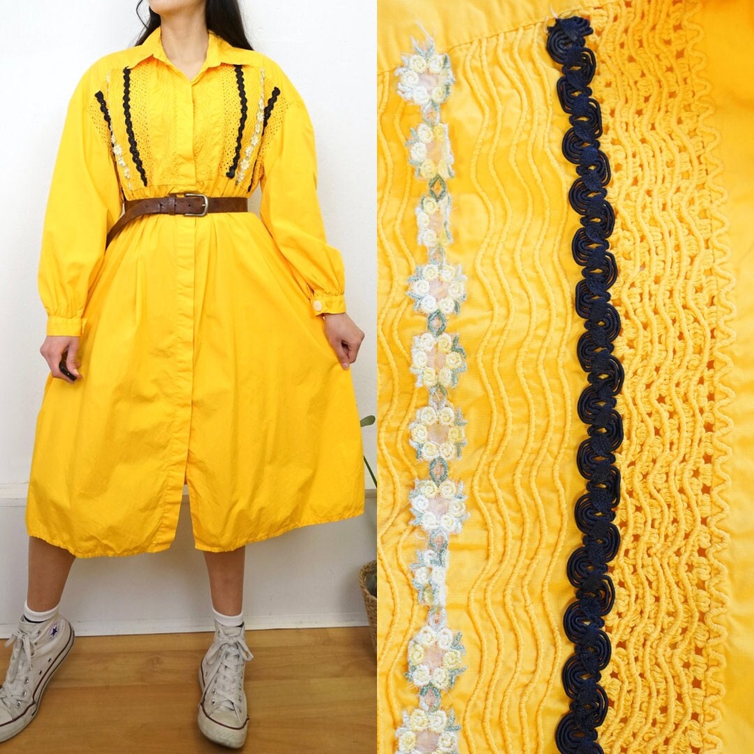 Yellow Shirt Dress main image 1
