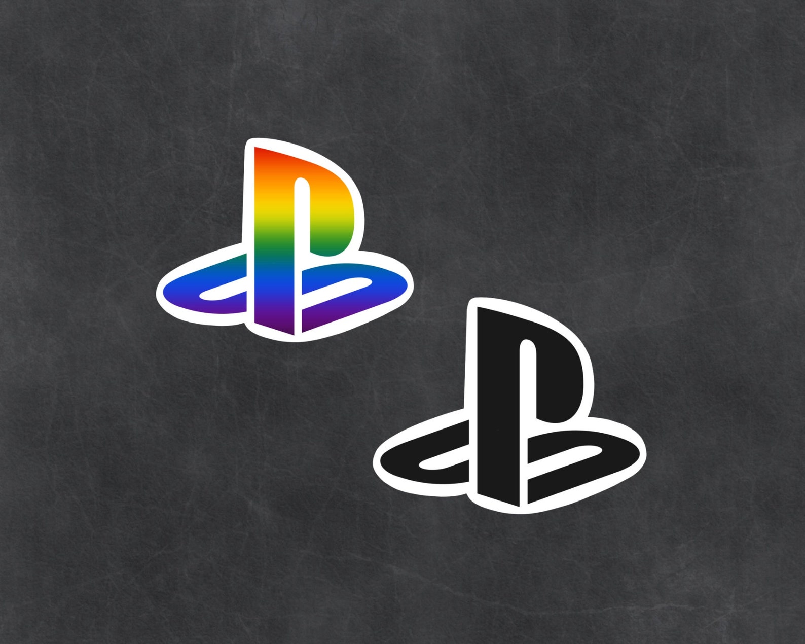 Playstation Logo Vinyl Sticker Etsy