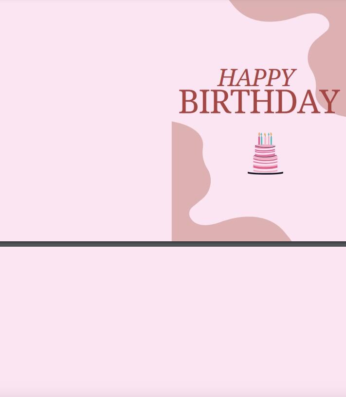 Pink Happy Birthday Printable Birthday Card - Etsy