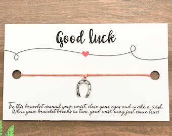 Horseshoe good luck bracelet for women, Good luck for new business, Good luck gifts for girls, Good luck new home gift, protection bracelet