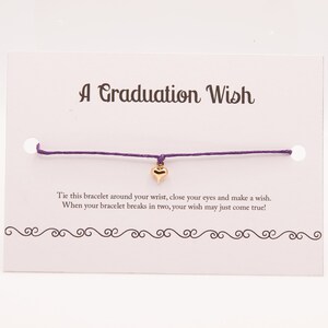 Graduation wish bracelet, Graduation bracelet for women 2022, Graduation favors for guests, Graduation gifts for her college, Student gifts